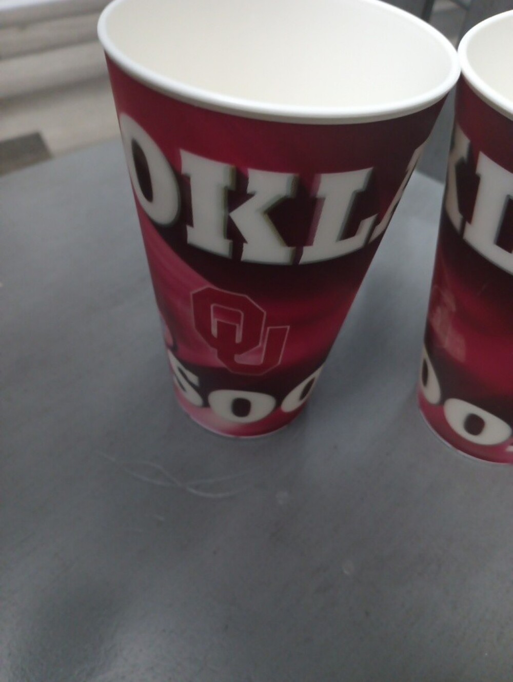 2 Oklahoma Sooners Maroon Halogram Stadium Cup - Official Team Design